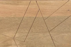 Hot Miliboo Cabecero de cama de madera de mango maciza con grabados 165 cm LINIUM