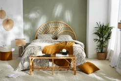 New Miliboo Cabecero de cama de ratán 160 cm SUNNY