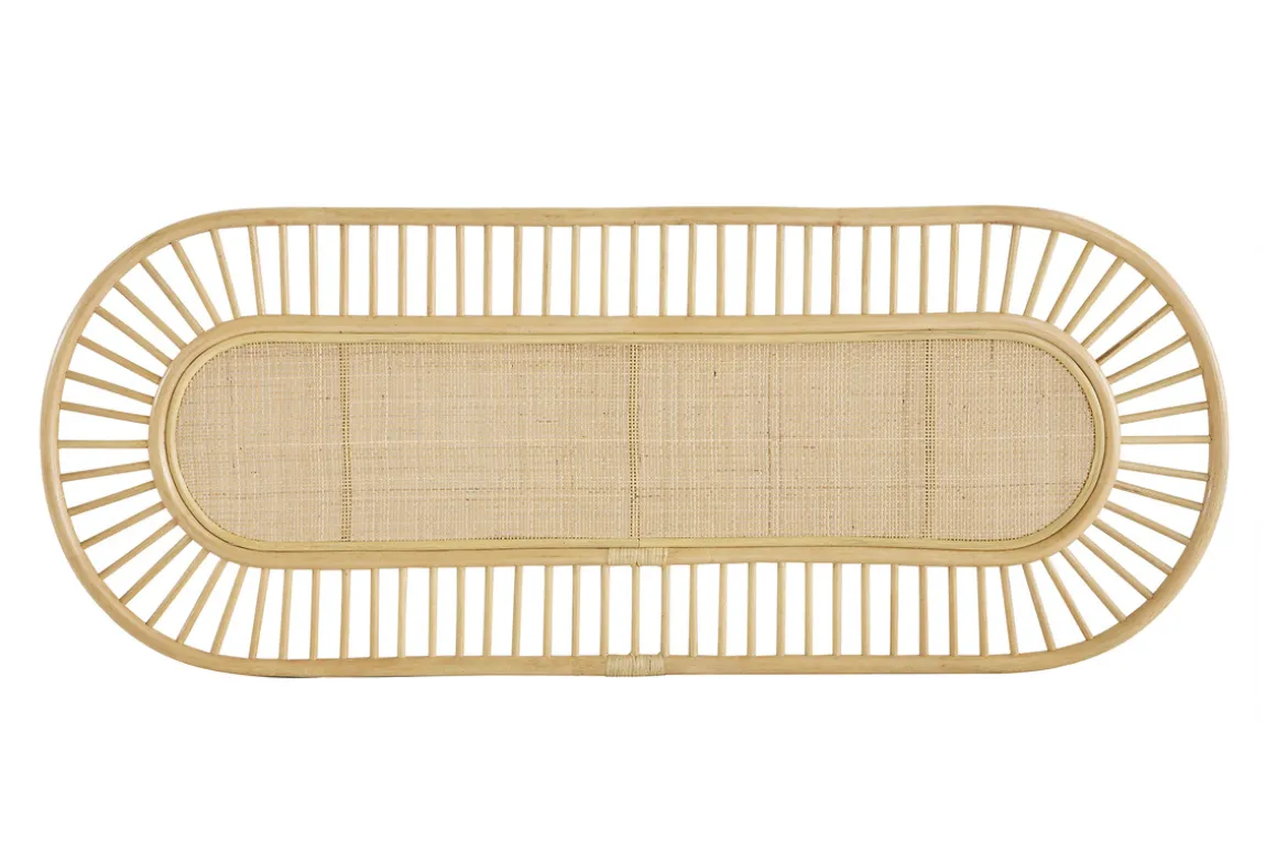 Sale Miliboo Cabecero de cama de ratán natural y mimbre 165 cm BOW