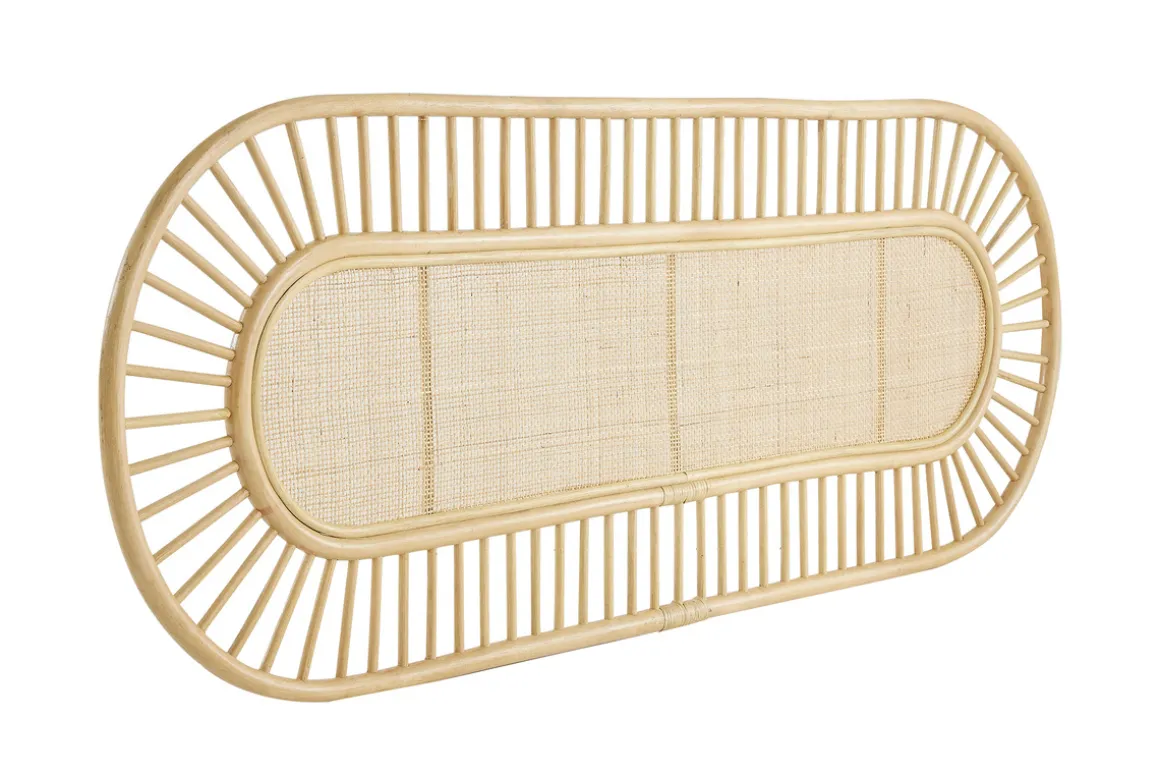 Sale Miliboo Cabecero de cama de ratán natural y mimbre 165 cm BOW