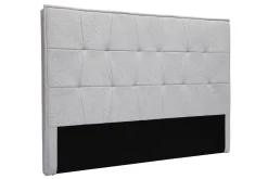 Fashion Miliboo Cabecero de cama de tela gris 170 cm SUKA