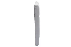 Best Sale Miliboo Cabecero de cama de tela efecto aterciopelado gris 164 cm CHELSEA