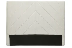 Flash Sale Miliboo Cabecero de cama de tela efecto aterciopelado beige 160 cm AVAH