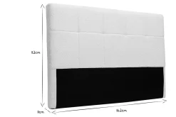 Online Miliboo Cabecero de cama efecto borreguillo blanco 160 cm CLOVIS