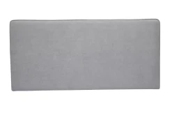Fashion Miliboo Cabecero de cama para colgar de tela efecto aterciopelado gris 160 cm LILY