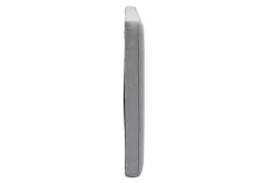Fashion Miliboo Cabecero de cama para colgar de tela efecto aterciopelado gris 160 cm LILY