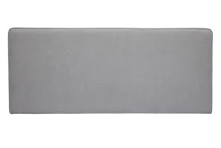 Clearance Miliboo Cabecero de cama para colgar de tela efecto aterciopelado gris 180 cm LILY
