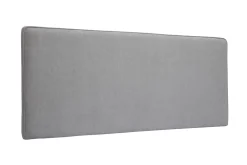 Clearance Miliboo Cabecero de cama para colgar de tela efecto aterciopelado gris 180 cm LILY