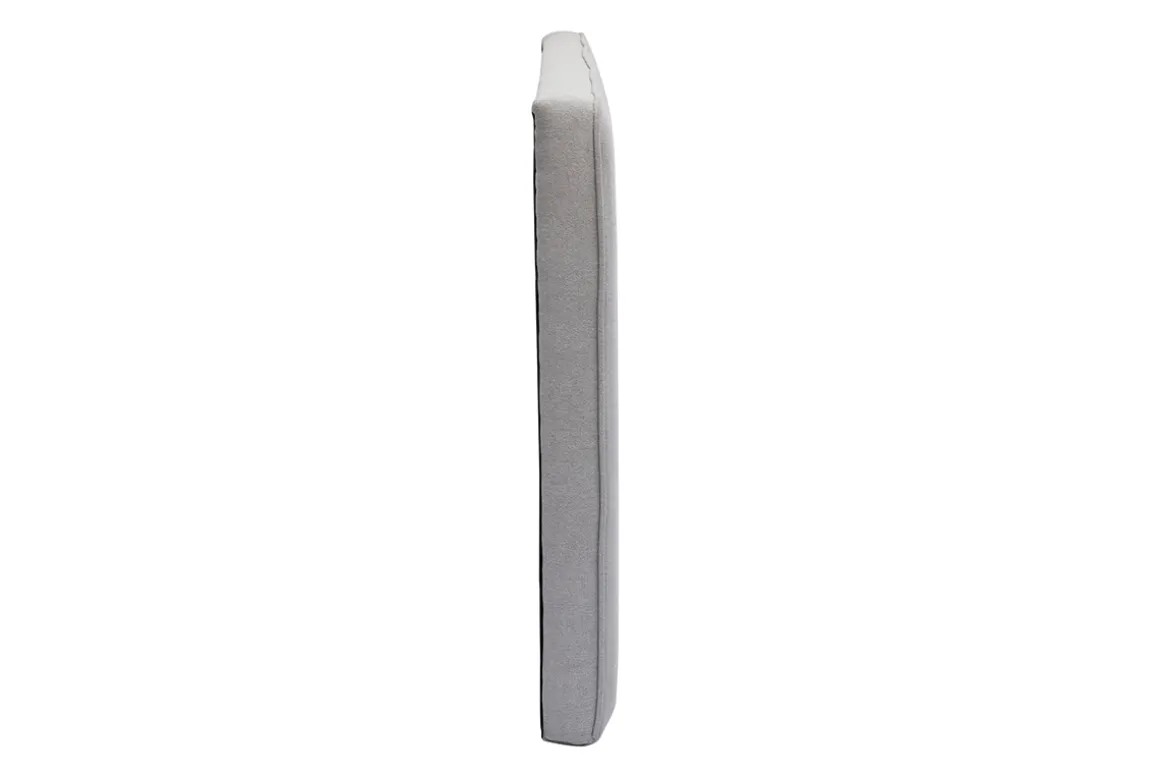 Clearance Miliboo Cabecero de cama para colgar de tela efecto aterciopelado gris 180 cm LILY