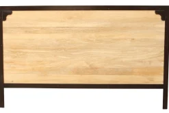 Outlet Miliboo Cabecero en metal y madera de mango INDUSTRIA