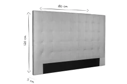 Online Miliboo Cabecero en tejido beige 180 cm HALCIONA