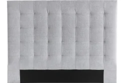 Discount Miliboo Cabecero en tejido gris 160 cm HALCIONA
