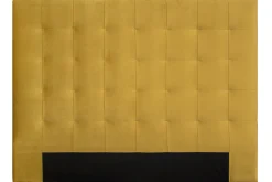 Sale Miliboo Cabecero en terciopelo mostaza 160 cm HALCIONA