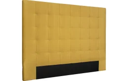 Sale Miliboo Cabecero en terciopelo mostaza 160 cm HALCIONA