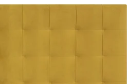 Sale Miliboo Cabecero en terciopelo mostaza 160 cm HALCIONA