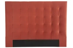 Sale Miliboo Cabecero en terciopelo terracota 160 cm HALCIONA