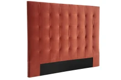 Sale Miliboo Cabecero en terciopelo terracota 160 cm HALCIONA
