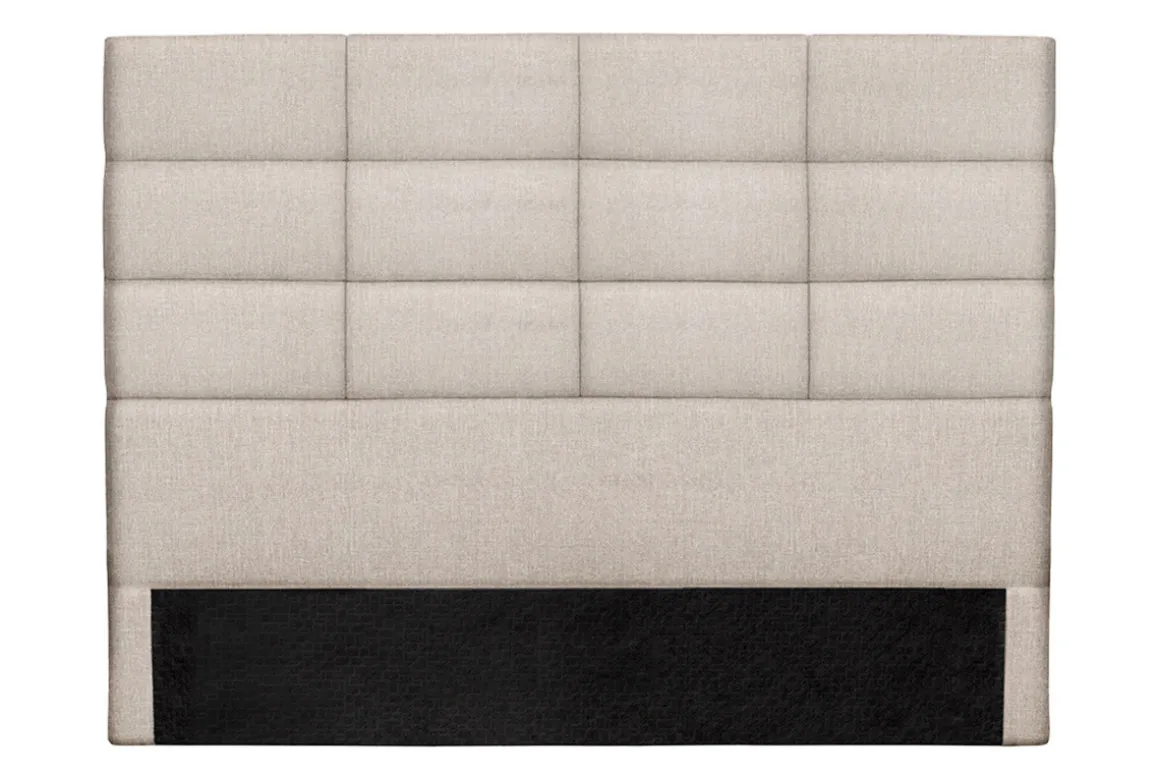 Best Sale Miliboo Cabecero moderno en tejido beige natural 160 cm ANATOLE