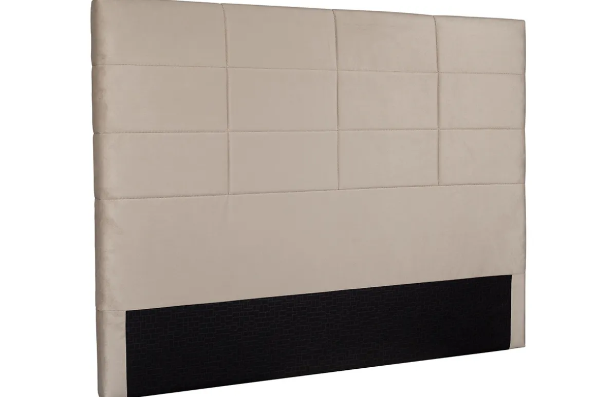 Hot Miliboo Cabecero moderno en terciopelo gris 160 cm ANATOLE
