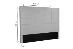 Hot Miliboo Cabecero moderno en terciopelo gris 160 cm ANATOLE