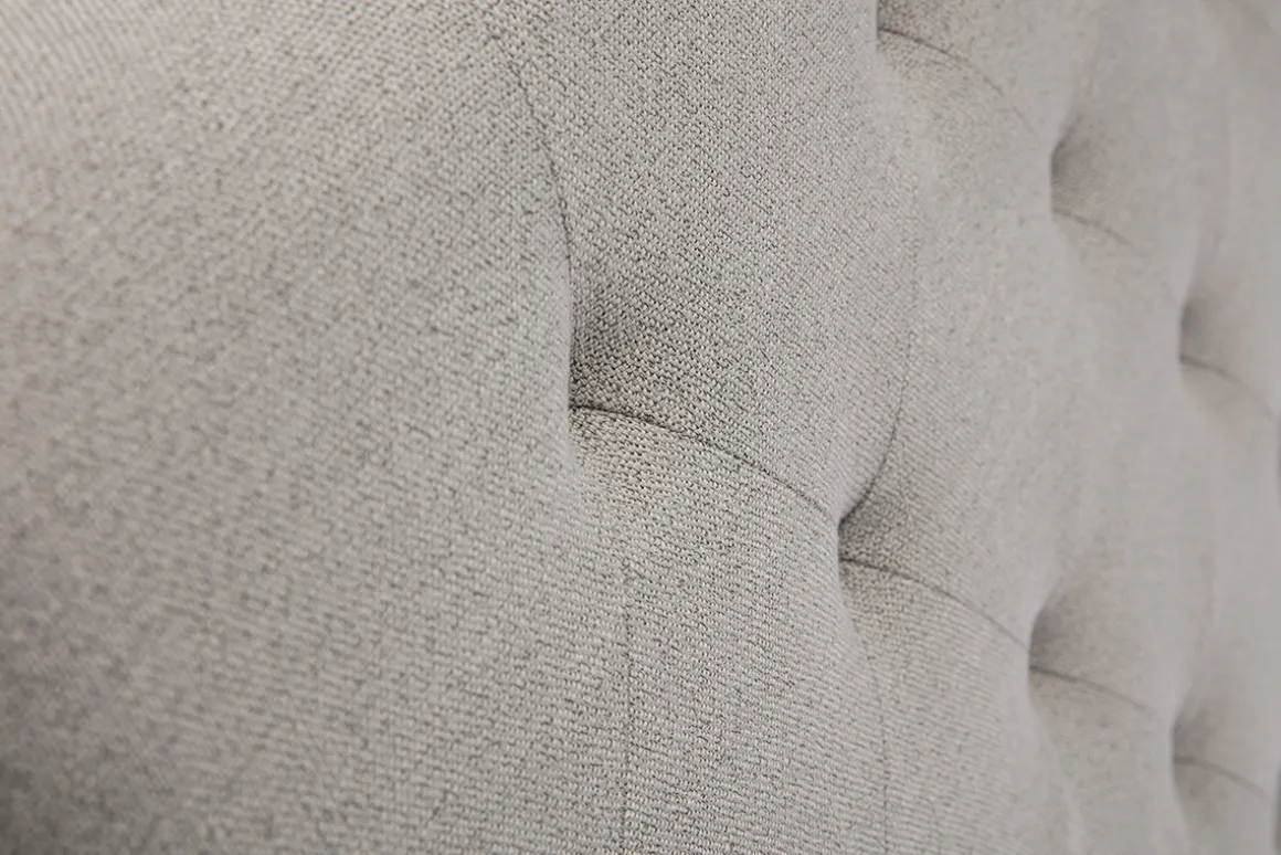 Sale Miliboo Cabecero tejido gris claro 140cm ENGUERRAND
