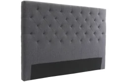 Cheap Miliboo Cabecero tejido gris oscuro 160cm ENGUERRAND