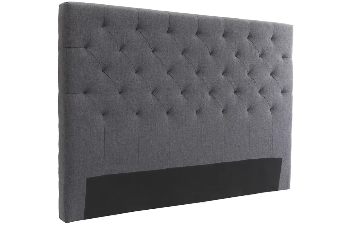 Cheap Miliboo Cabecero tejido gris oscuro 160cm ENGUERRAND