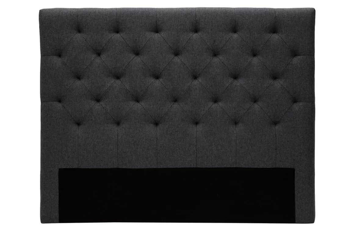 Sale Miliboo Cabecero tejido gris oscuro 140cm ENGUERRAND