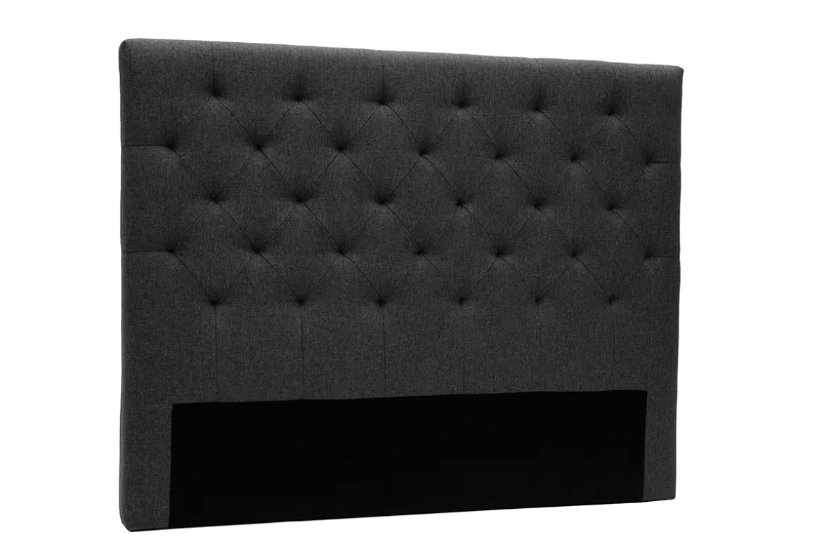 Sale Miliboo Cabecero tejido gris oscuro 140cm ENGUERRAND