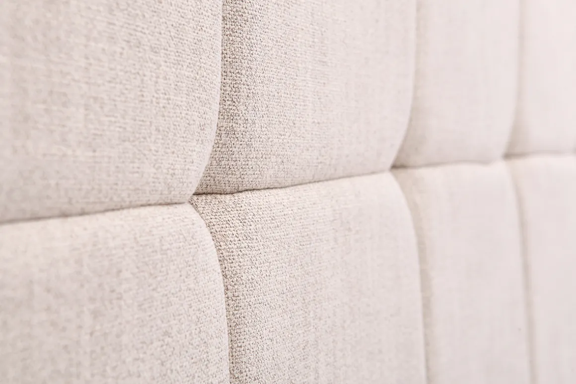 Shop Miliboo Cabecero tejido natural 160cm CLOVIS