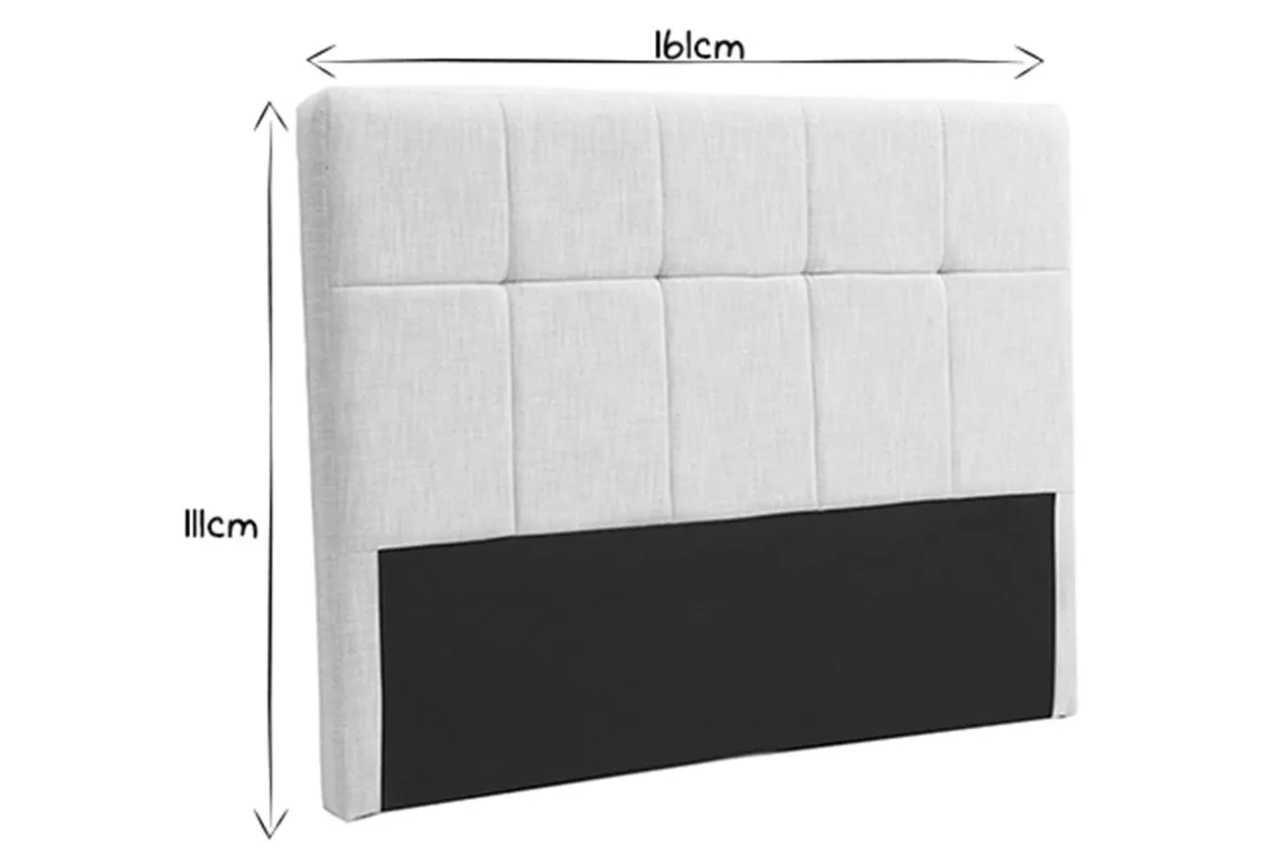 Shop Miliboo Cabecero tejido natural 160cm CLOVIS