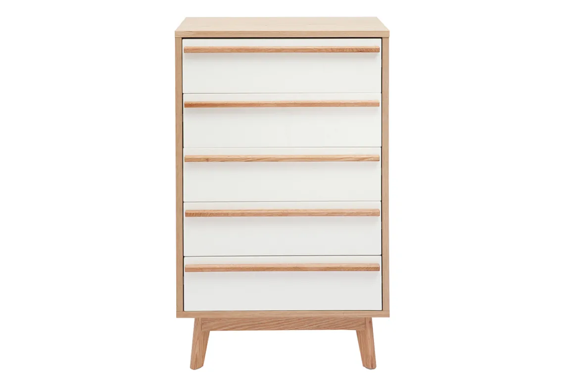 Sale Miliboo Cajonera 5 cajones de diseño escandinavo HELIA