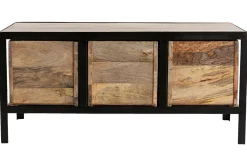 Flash Sale Miliboo Cajonera / zapatero industrial de madera maciza y metal ATELIER