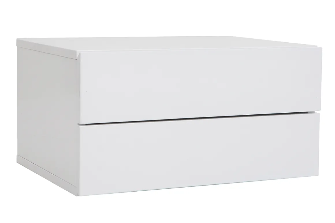 Best Miliboo Cajonera diseño blanco 2 cajones MAX