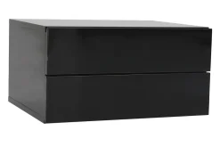 Outlet Miliboo Cajonera diseño negro 2 cajones MAX