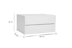 Outlet Miliboo Cajonera diseño negro 2 cajones MAX