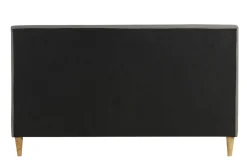 Online Miliboo Cama 2 plazas 160 x 200 cm con cabecero de cama de tela gris claro LEONCE