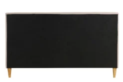 Store Miliboo Cama 2 plazas 160 x 200 cm con cabecero de cama de tela beige LEONCE