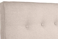 Store Miliboo Cama 2 plazas 160 x 200 cm con cabecero de cama de tela beige LEONCE