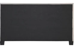 Cheap Miliboo Cama 160 x 200 tela beige acolchada MARQUISE