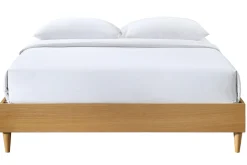 Hot Miliboo Cama adulto 160 x 200 cm con somier acabado madera clara AYO