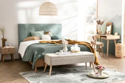 Hot Miliboo Cama adulto 160 x 200 cm con somier acabado madera clara AYO
