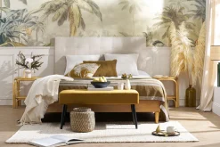 Hot Miliboo Cama adulto 160 x 200 cm con somier acabado madera clara AYO