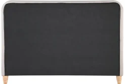 New Miliboo Cama capitoné tejido beige 160 x 200cm KRISTEN