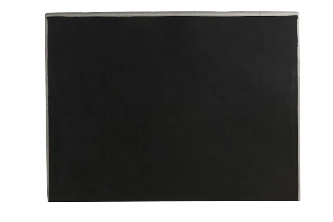 Outlet Miliboo Cama con cajones 2 plazas 160 x 200 cm de tela gris claro RENO
