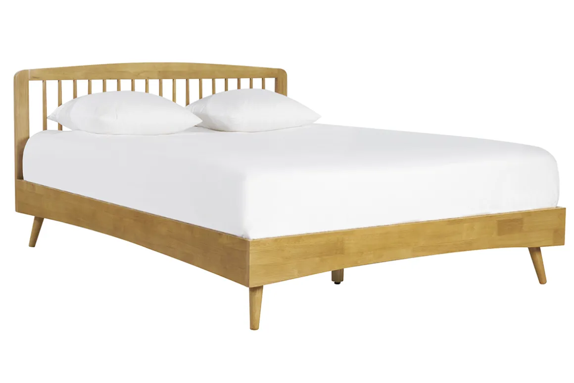 Shop Miliboo Cama de 2 plazas 160 x 200 cm de madera TERRY
