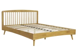 Shop Miliboo Cama de 2 plazas 160 x 200 cm de madera TERRY