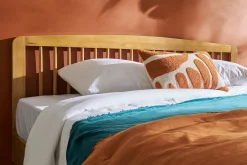 Shop Miliboo Cama de 2 plazas 160 x 200 cm de madera TERRY