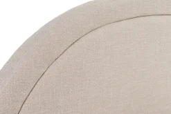 Store Miliboo Cama de 2 plazas 160 x 200 cm de tela beige CHARLINE
