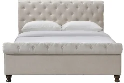 Sale Miliboo Cama doble 160*200 terciopelo RILEY